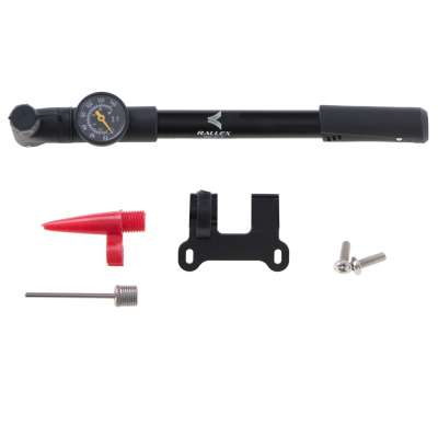 Bicycle pump with bicycle handle pressure gauge