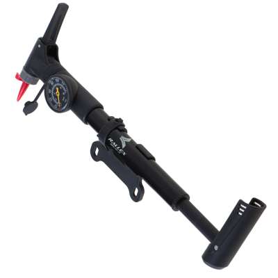Bicycle pump with bicycle handle pressure gauge