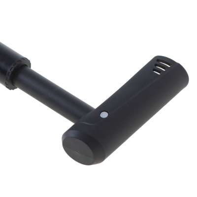 Bicycle pump with bicycle handle pressure gauge