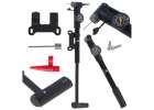 Bicycle pump with pressure gauge RALLEX bicycle hand pump for mattress ball with bicycle holder 1