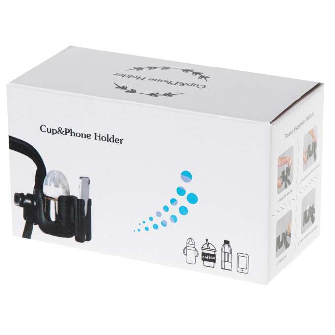 Bottle cup phone holder for bike stroller
