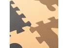 Children's foam mat puzzle 9el. beige-brown-black 85cm x 85cm x 1cm 7