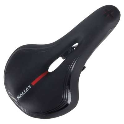Comfortable sports RALLEX bicycle saddle made of elastic foam