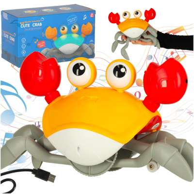 Crab crawling interactive with sound red