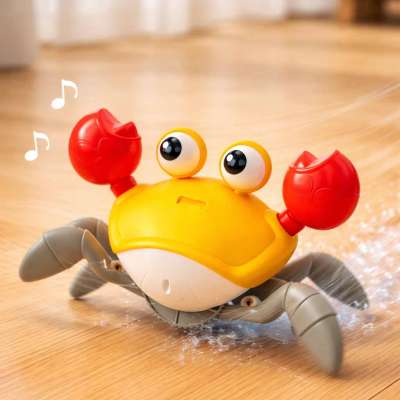 Crab crawling interactive with sound red