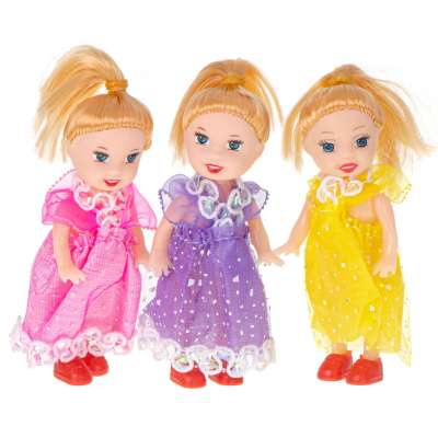 Dolls dolls for dollhouse set of 3pcs 10cm