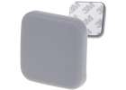 Door bumper self-adhesive silicone grey square 1