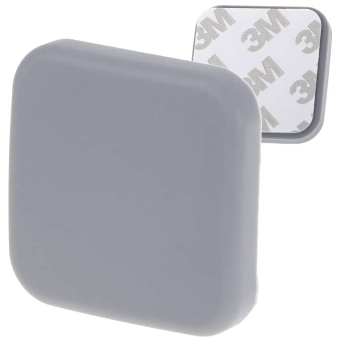 Door bumper self-adhesive silicone grey square