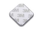 Door bumper self-adhesive silicone grey square 3