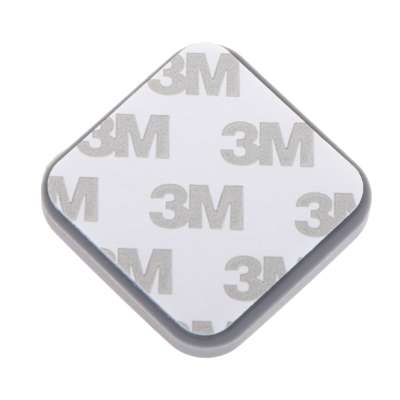 Door bumper self-adhesive silicone grey square