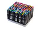 Double-sided alcohol markers in case 168 + stand 3