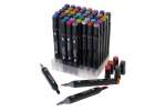 Double-sided alcohol markers in case 48 + stand 8