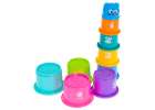 Educational cups tower pyramid numbers and fruits 6