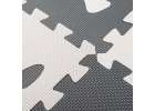 Foam puzzle mat for children 9 el. black-ecru 85cm x 85cm x 1cm 4