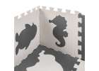 Foam puzzle mat for children 9 el. black-ecru 85cm x 85cm x 1cm 5