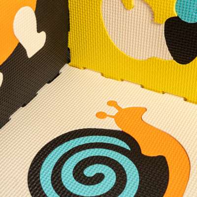 Foam puzzle mat for children 9 el. colorful 85cm x 85cm x 1cm