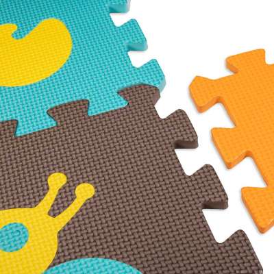 Foam puzzle mat for children 9 el. colorful 85cm x 85cm x 1cm