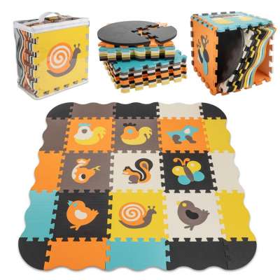 Foam puzzle mat / playpen for children 25el. colorful 114cm x 114cm x 1cm