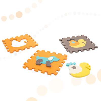 Foam puzzle mat / playpen for children 25el. colorful 114cm x 114cm x 1cm
