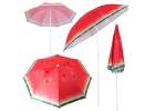 Folding sun umbrella 180cm garden balcony umbrella with tilt function watermelon 1