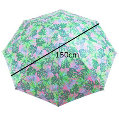 Folding sun umbrella 180cm garden balcony umbrella with tilting leaves function