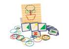 Geoboard geoplan wooden puzzle creating shapes with rubber bands 2