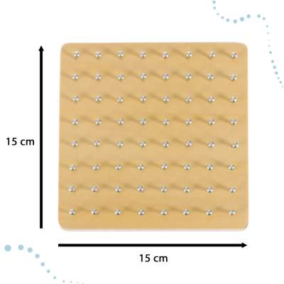 Geoboard geoplan wooden puzzle creating shapes with rubber bands