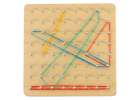 Geoboard geoplan wooden puzzle creating shapes with rubber bands 9