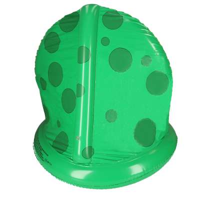 Inflatable pontoon pool with canopy frog 95cm