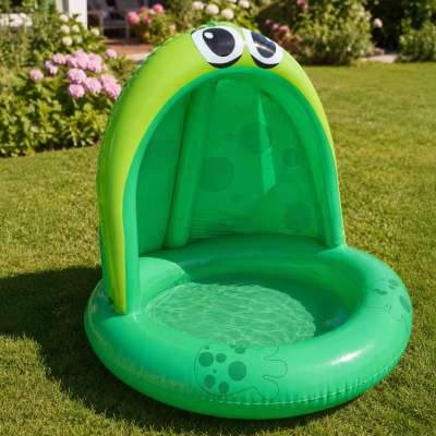 Inflatable pool pontoon with canopy frog frog 101cm
