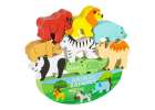 Jigsaw puzzle game balancing safari animals 2