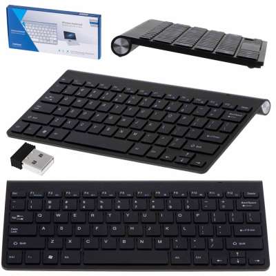 Klawiatura bezprzewodowa bluetooth Smart TV czarna