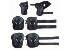 L-BRNO Knee elbow wrist protectors roller bike scooter set black 5