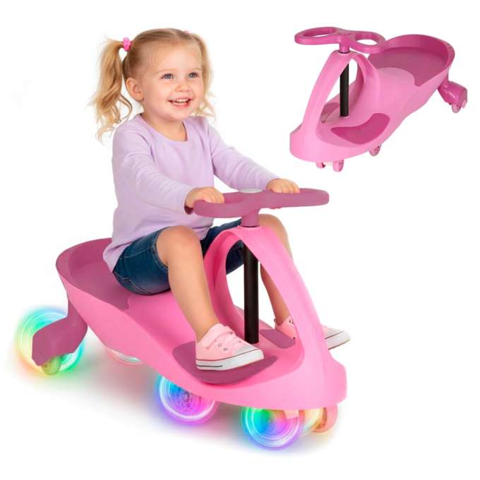 LED Swing Fix S3 gravity ride-on glowing wheels pink