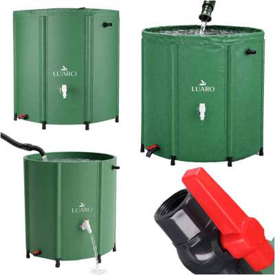 LUARO Rainwater tank rain barrel 200L