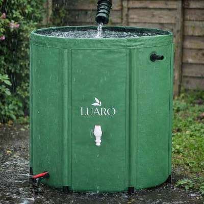 LUARO Rainwater tank rain barrel 200L