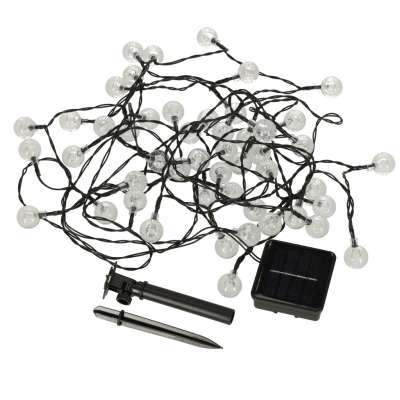Garden solar ball garland 7m 50LED warm bi