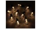 Lampki ogrodowe solarne żarówki girlanda loft 10LED 2