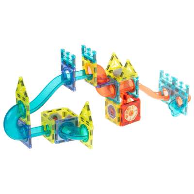 Magnetic marble ball track blocks luminous 75el