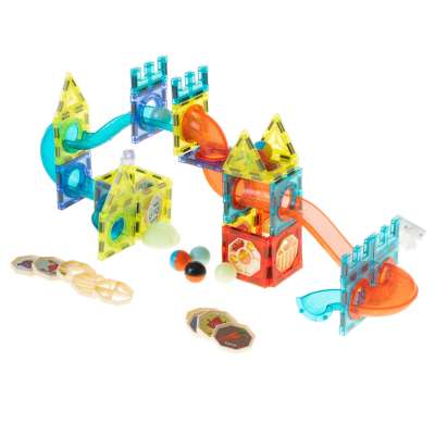 Magnetic marble ball track blocks luminous 75el