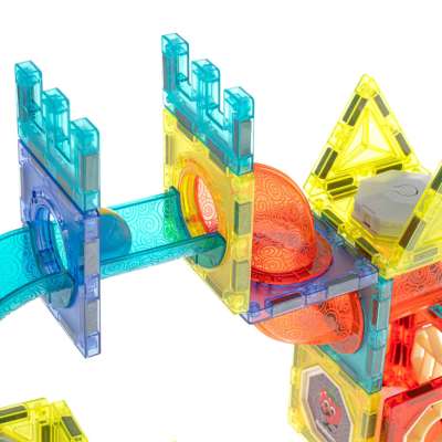 Magnetic marble ball track blocks luminous 75el