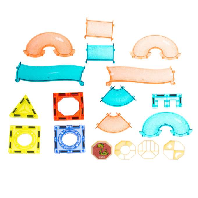 Magnetic marble ball track blocks luminous 75el