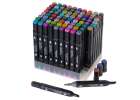Markery dwustronne alkoholowe w etui 80 + podstawka 6