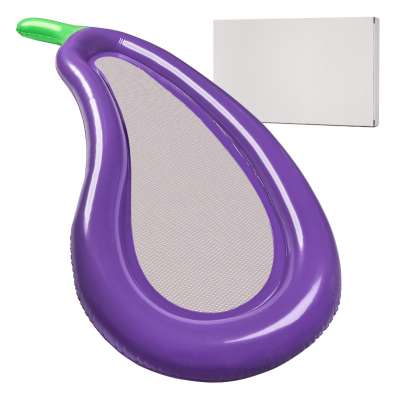 Inflatable mesh mattress for swimming pool water aubergine XXL 240cm