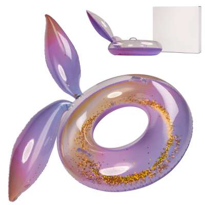 Mermaid inflatable swimming wheel with glitter galaxy XXL max 60kg