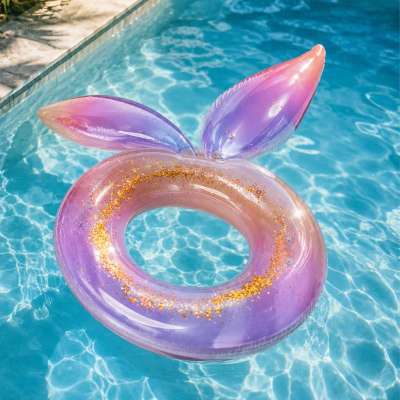 Mermaid inflatable wheel with glitter galaxy 94 cm XXL