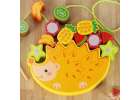 Puzzle game balancing hedgehog fruit threading 9