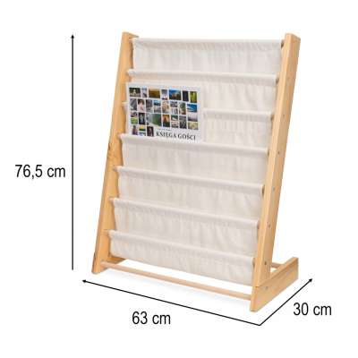 Regał na książki dla dzieci stojak półka 76,5cm