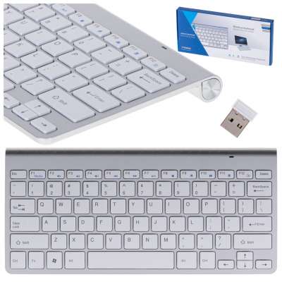 Smart TV wireless keyboard silver