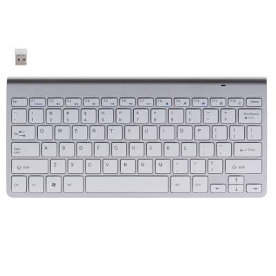 Smart TV wireless keyboard silver